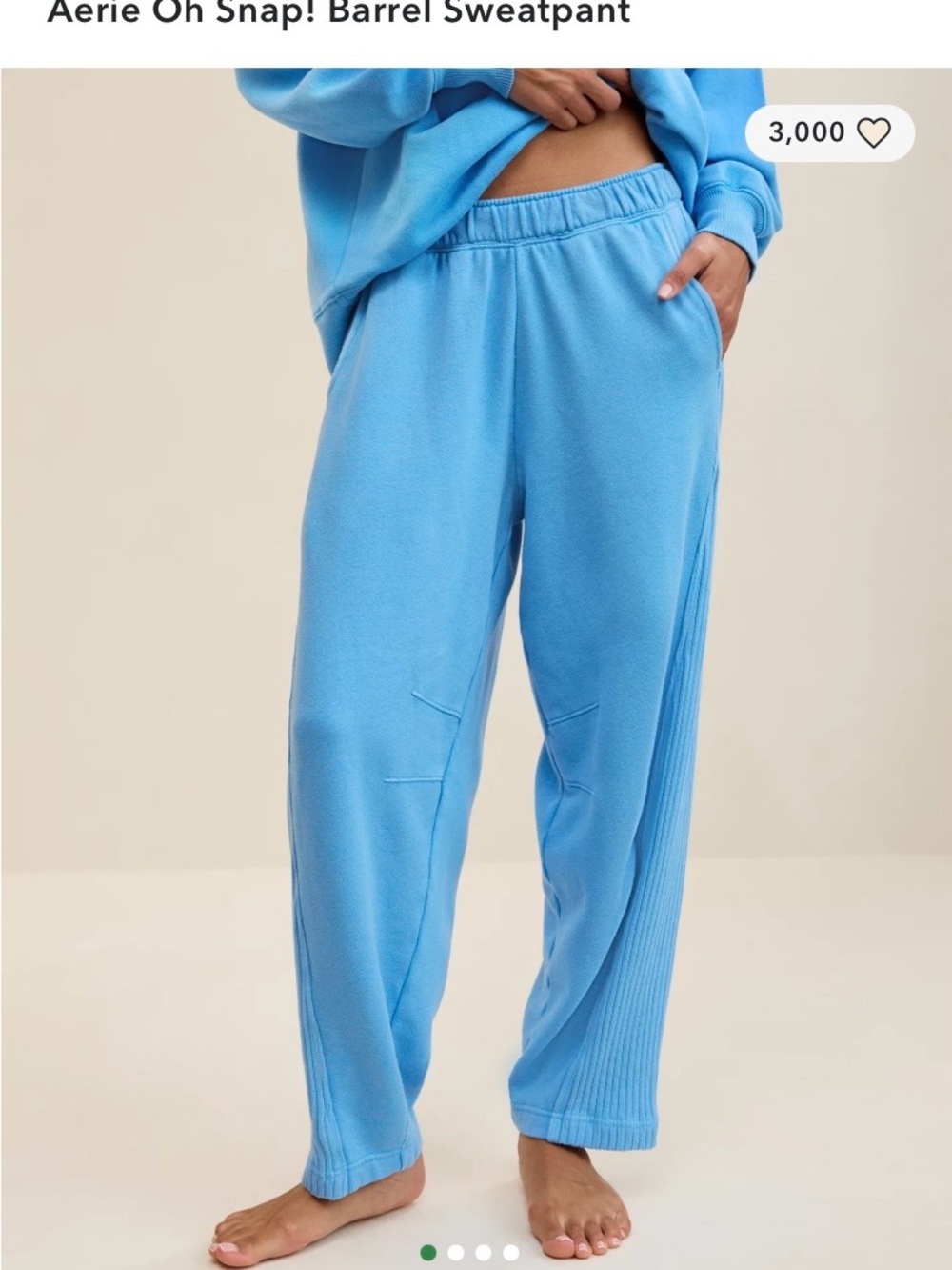 NWOT Aerie Oh Snap! Oversized Barrel Sweatpants